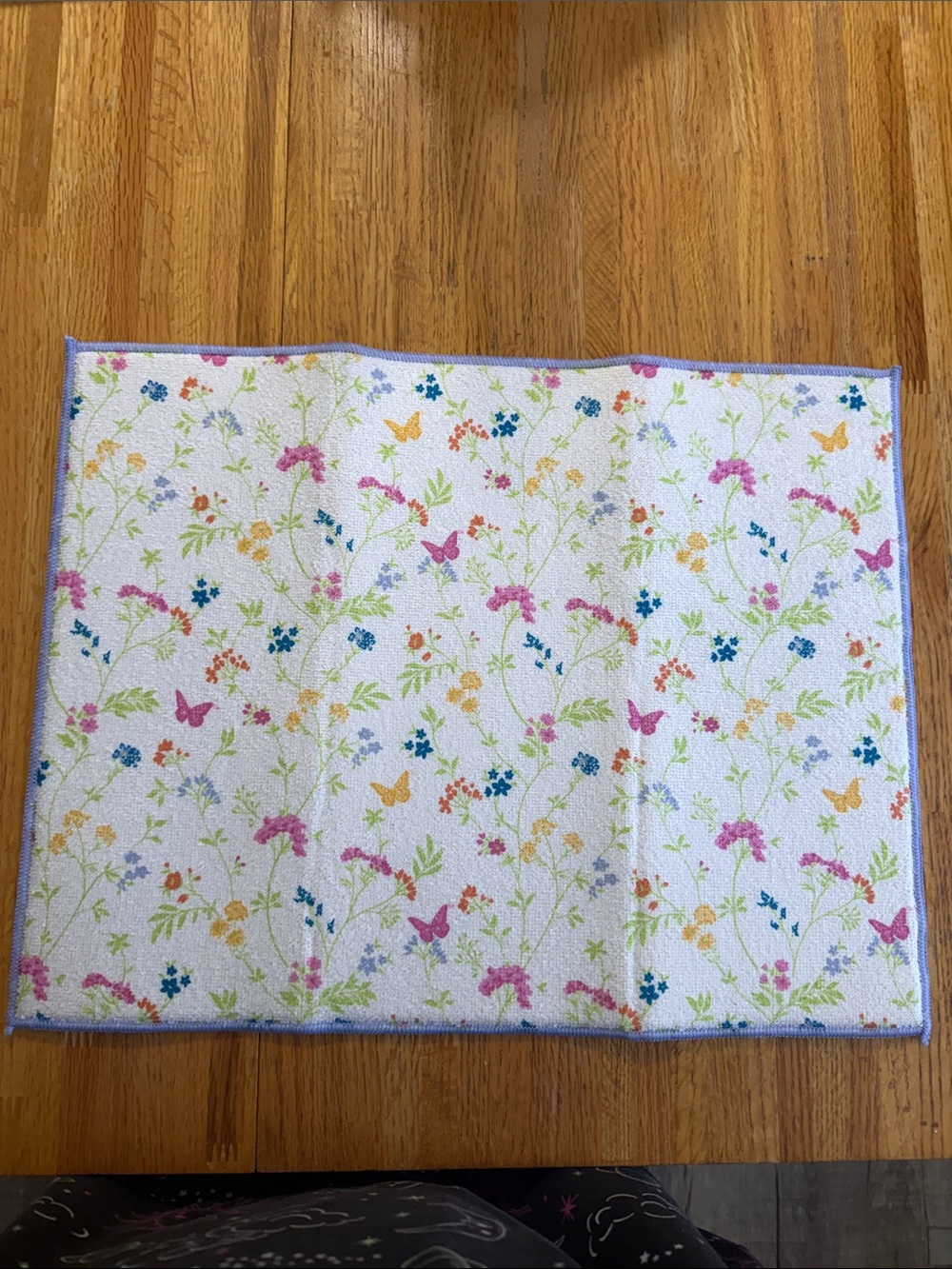 Dolly Parton Floral Butterfly Print White Microfiber Cloth